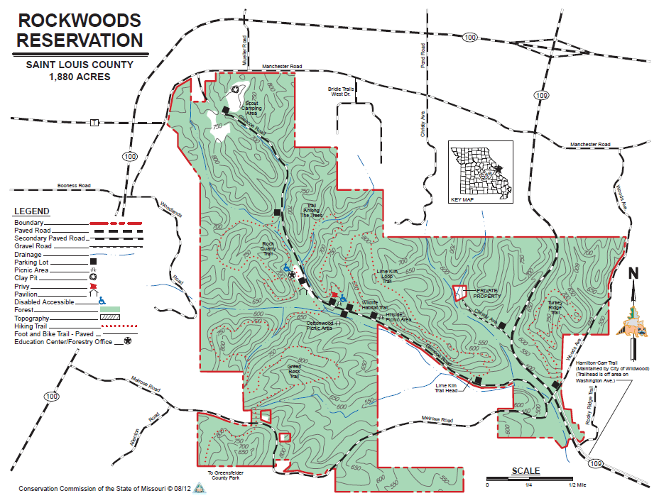 Rockwoods Reservations Map