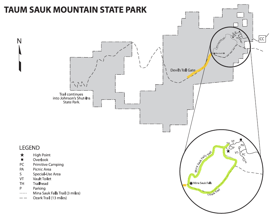 Taum Sauk Map